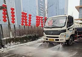 2022年濟(jì)南的第一場(chǎng)雪，魯商服務(wù)在行動(dòng)